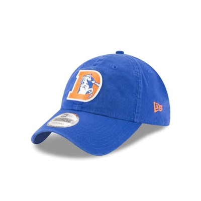 Blue Denver Broncos Hat - New Era NFL Core Classic 9TWENTY Adjustable Caps USA4186293